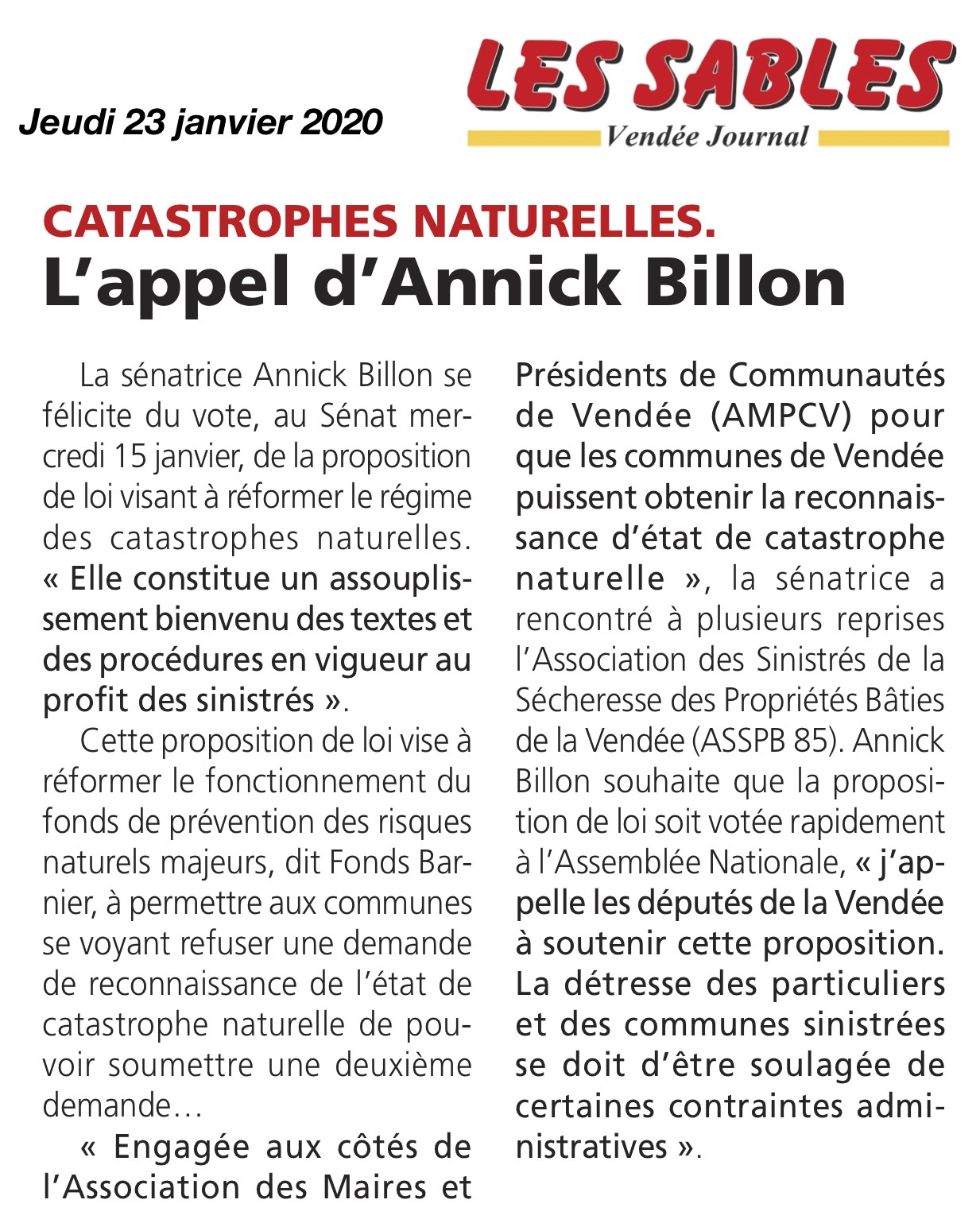 Journal des Sables
